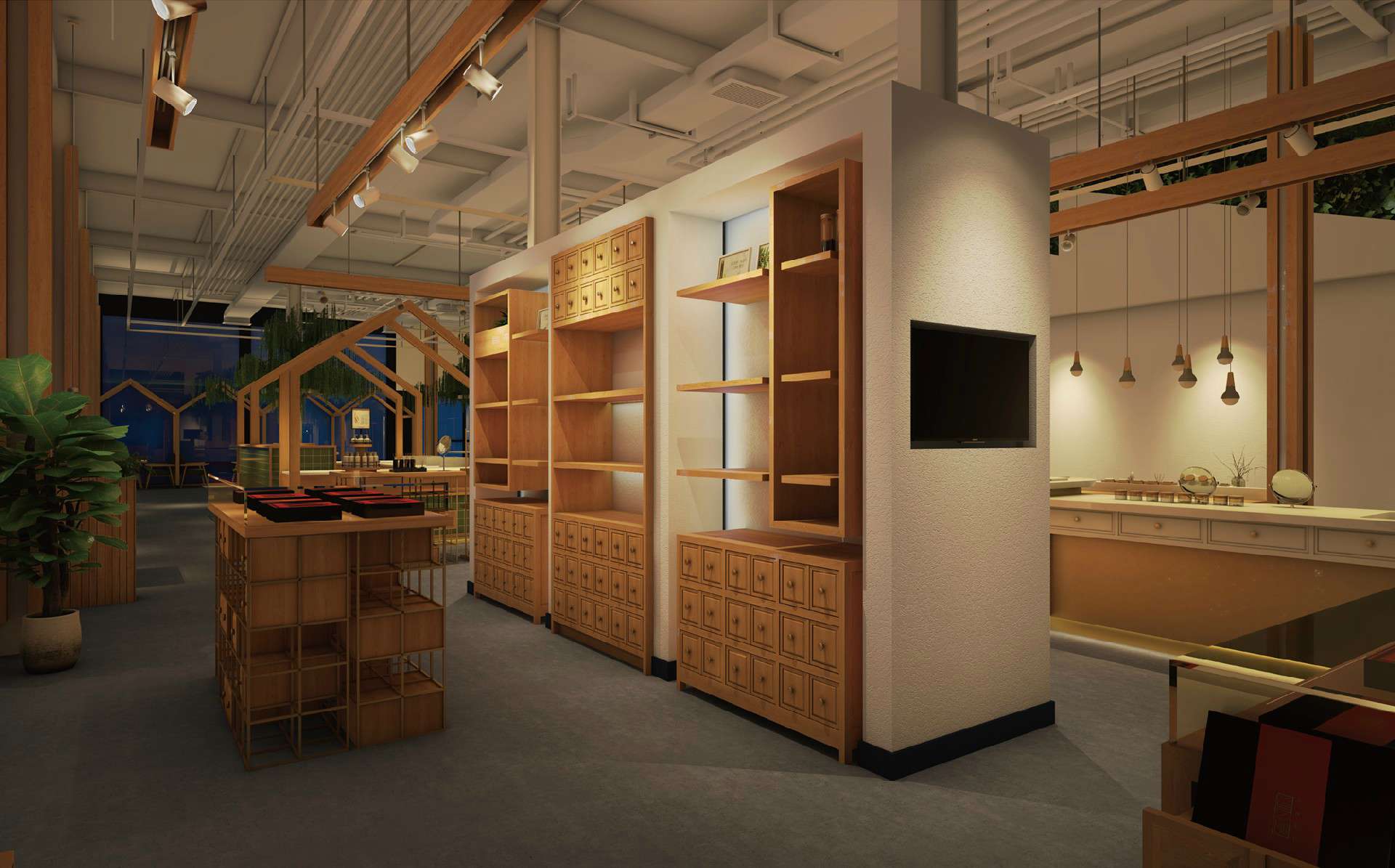 郑州外贸公司企业展厅设计装修效果图