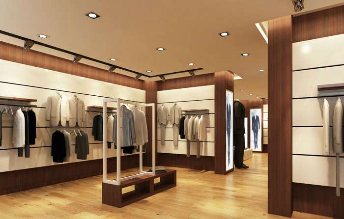 100平方男服装店装修设计案例