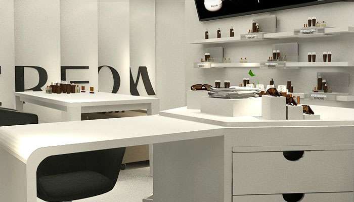 郑州化妆品店铺装修设计案例