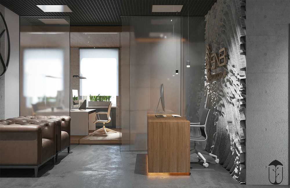 惠济区贸易公司办公室装修设计效果图