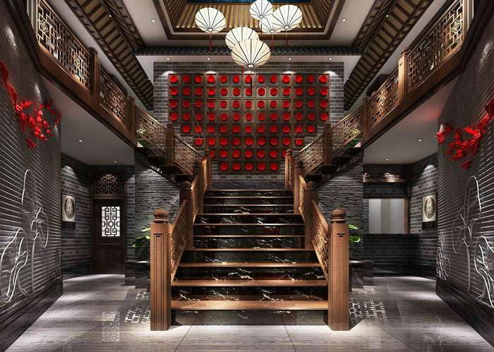 中式川菜馆装修设计效果图