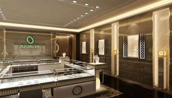 开封翡翠珠宝店装修设计效果图