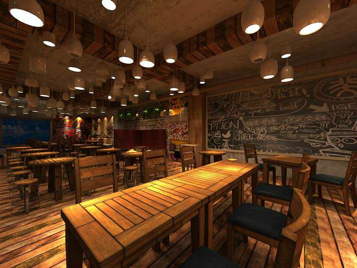 郑州创意静吧装修设计效果图