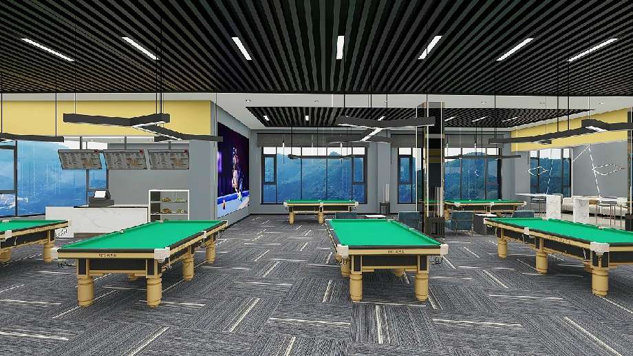 台球会所装修设计效果图