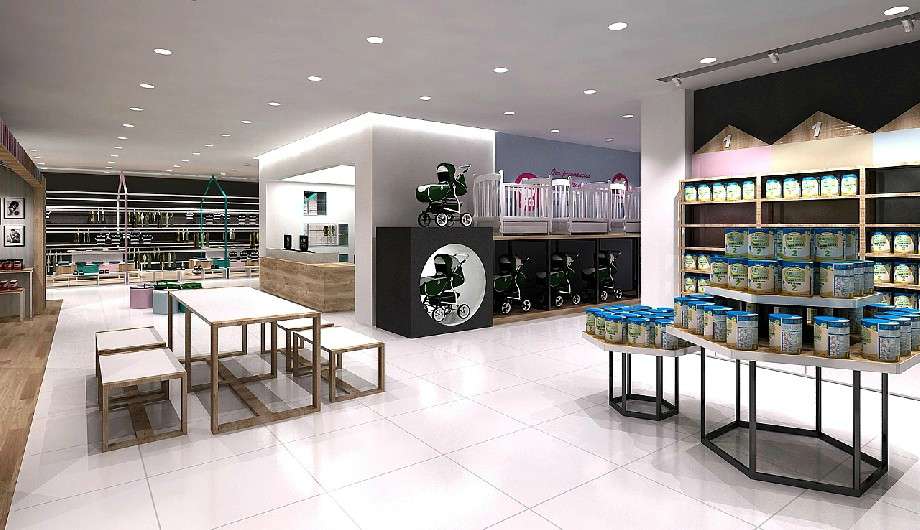 洛阳母婴用品店装修设计效果图