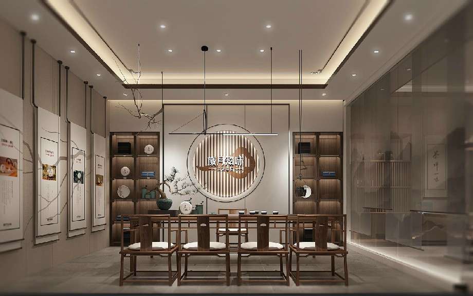 茶叶品牌形象店设计效果图