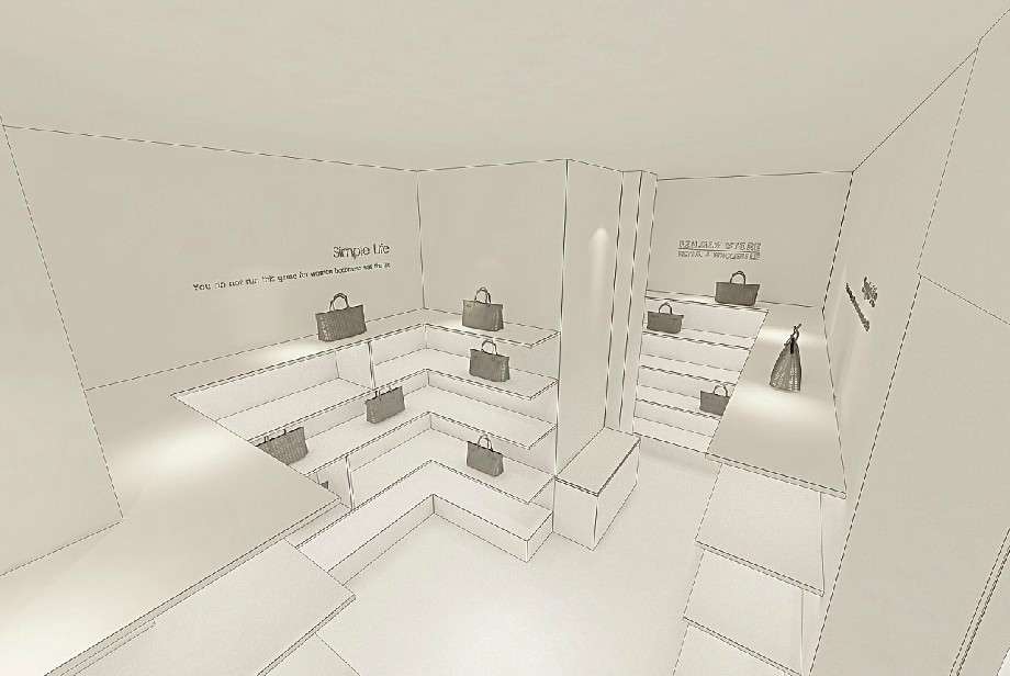 品牌女包专卖店装修设计效果图