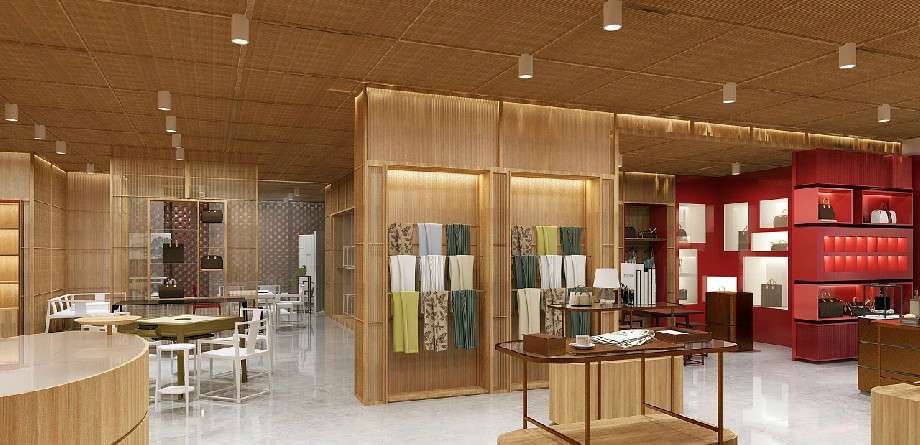 品牌女包店面装修设计效果图