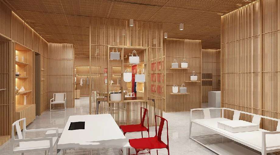 品牌女包店面装修设计效果图