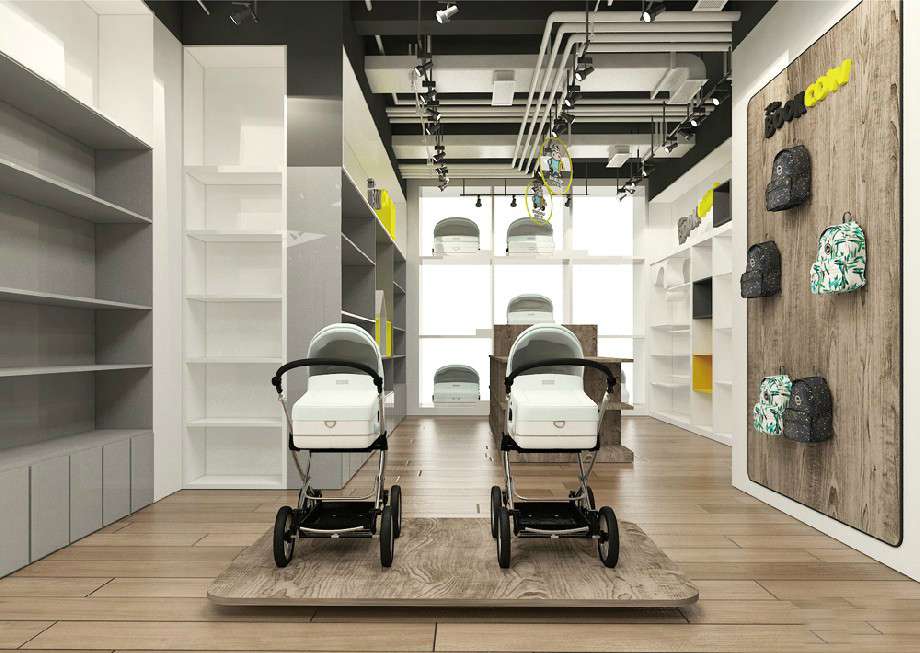 200平米母婴连锁店装修效果图