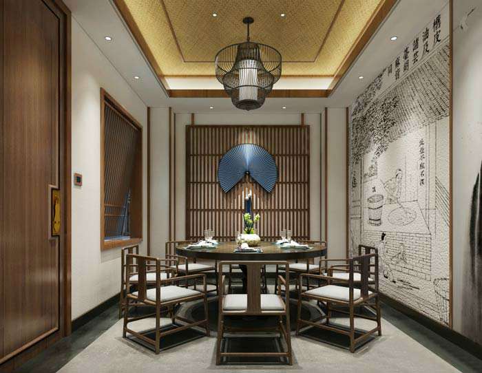 580平米特色中餐厅装修效果图