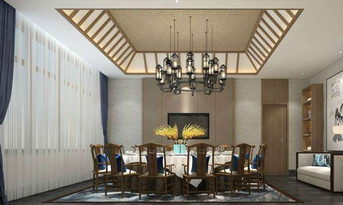 580平米特色中餐厅装修效果图