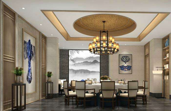580平米特色中餐厅装修效果图
