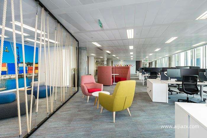 1350平方投资集团办公室设计效果图