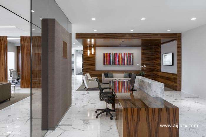 金融公司办公室装修设计效果图