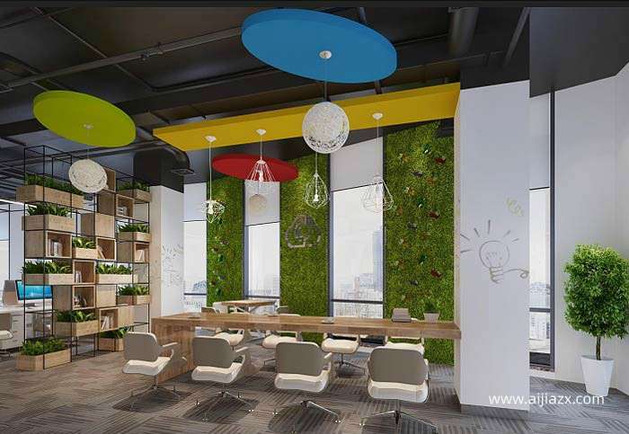 1300平米科技公司装修设计效果图