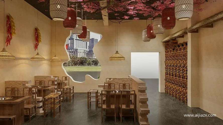 郑州地锅鸡店装修设计，打造店铺的特色和品牌价值
