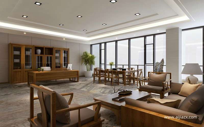 800平米公司办公室设计效果图