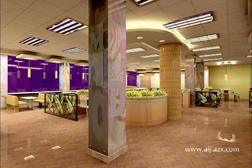 在郑州开一家快餐店，快餐店怎样装修设计