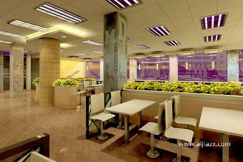 在郑州开一家快餐店，快餐店怎样装修设计