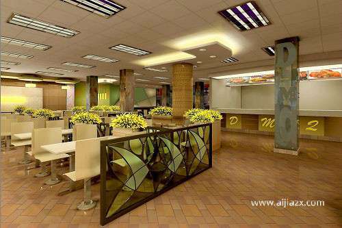 在郑州开一家快餐店，快餐店怎样装修设计