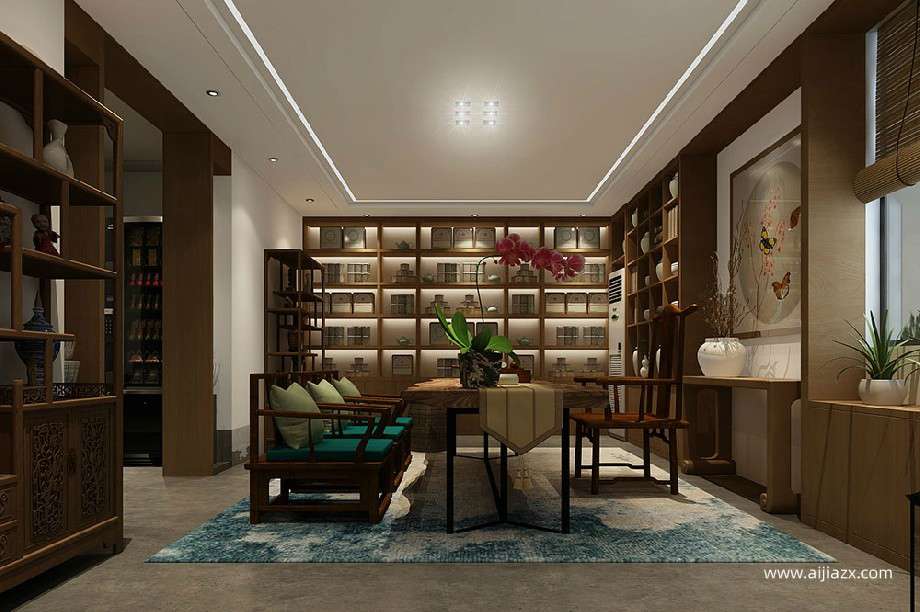 郑州茶叶店装修装修设计方案