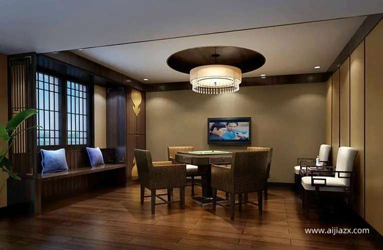 郑州棋牌室装修方案，棋牌室会所装修设计说明