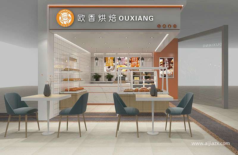 面包店门面装修效果图