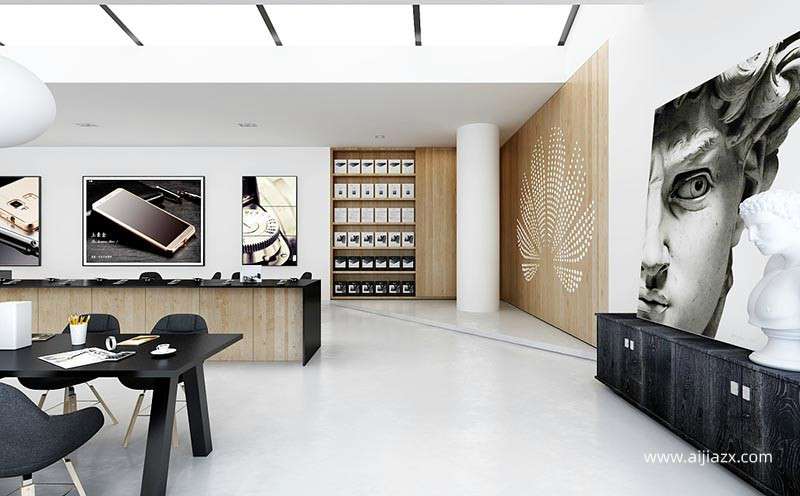 郑州华为手机专卖店装修设计说明