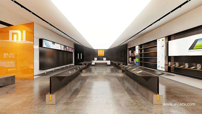 郑州小米手机店设计，小米手机店装修设计特点