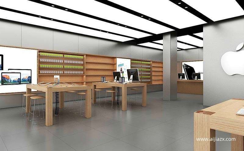 苹果手机店怎么装修，苹果手机店室内设计