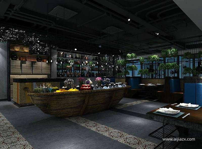 200平米火锅店装修设计，小型火锅店厨房布局设计