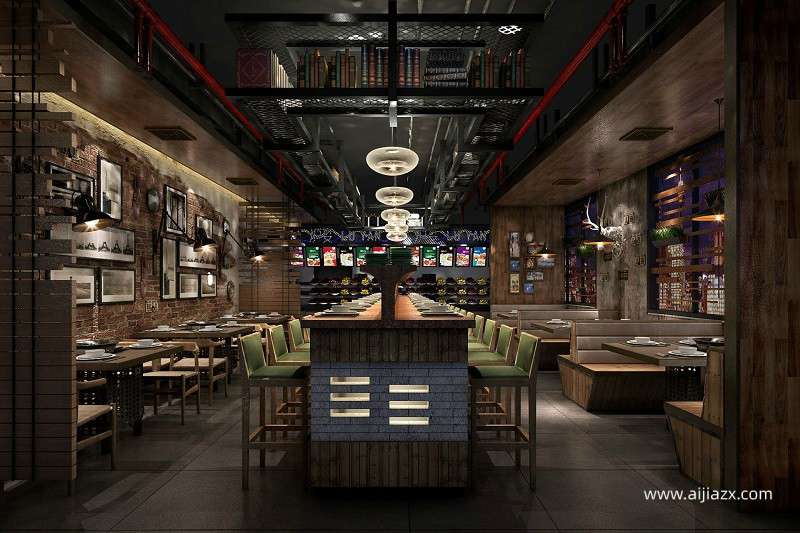 火锅店装修设计方案，一套完整的火锅店设计方案