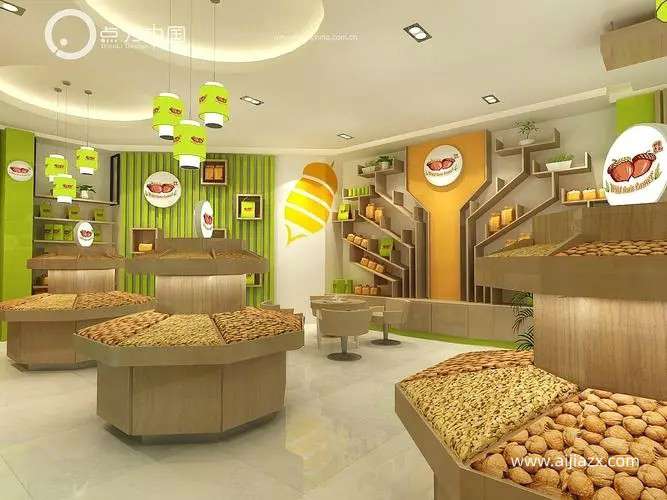 郑州干果店设计，干果专卖店装修设计要点