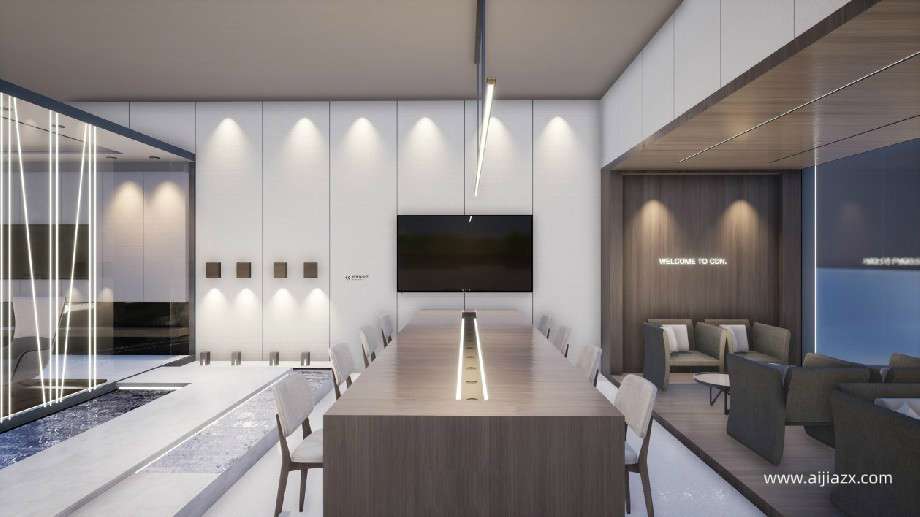 350平米企业展厅设计效果图