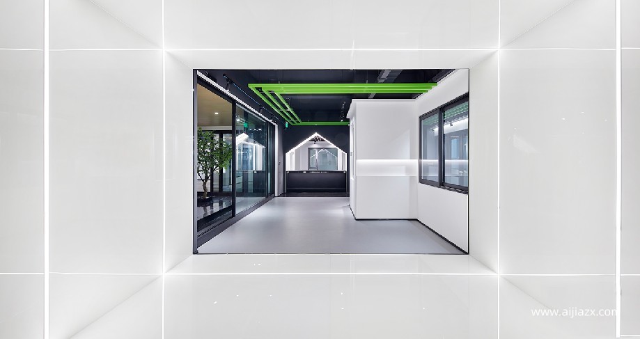 1200平米幕墙门窗公司办公室设计效果图