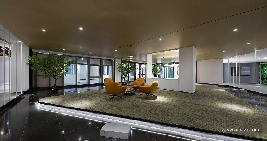 1200平米幕墙门窗公司办公室设计效果图