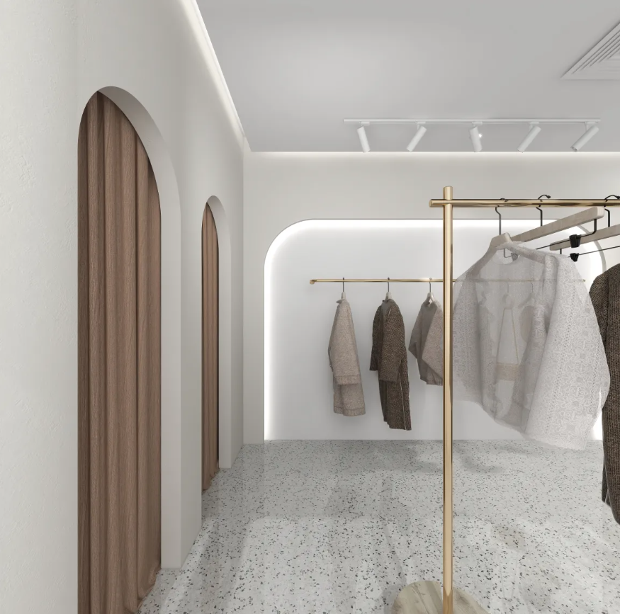 115㎡现代简约服装店设计装修