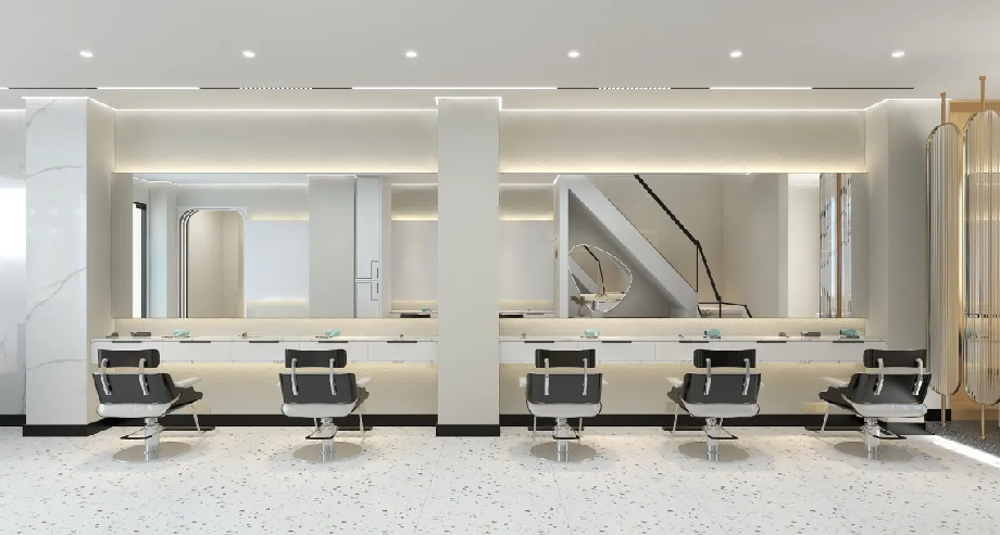 55平米理发店装修效果图