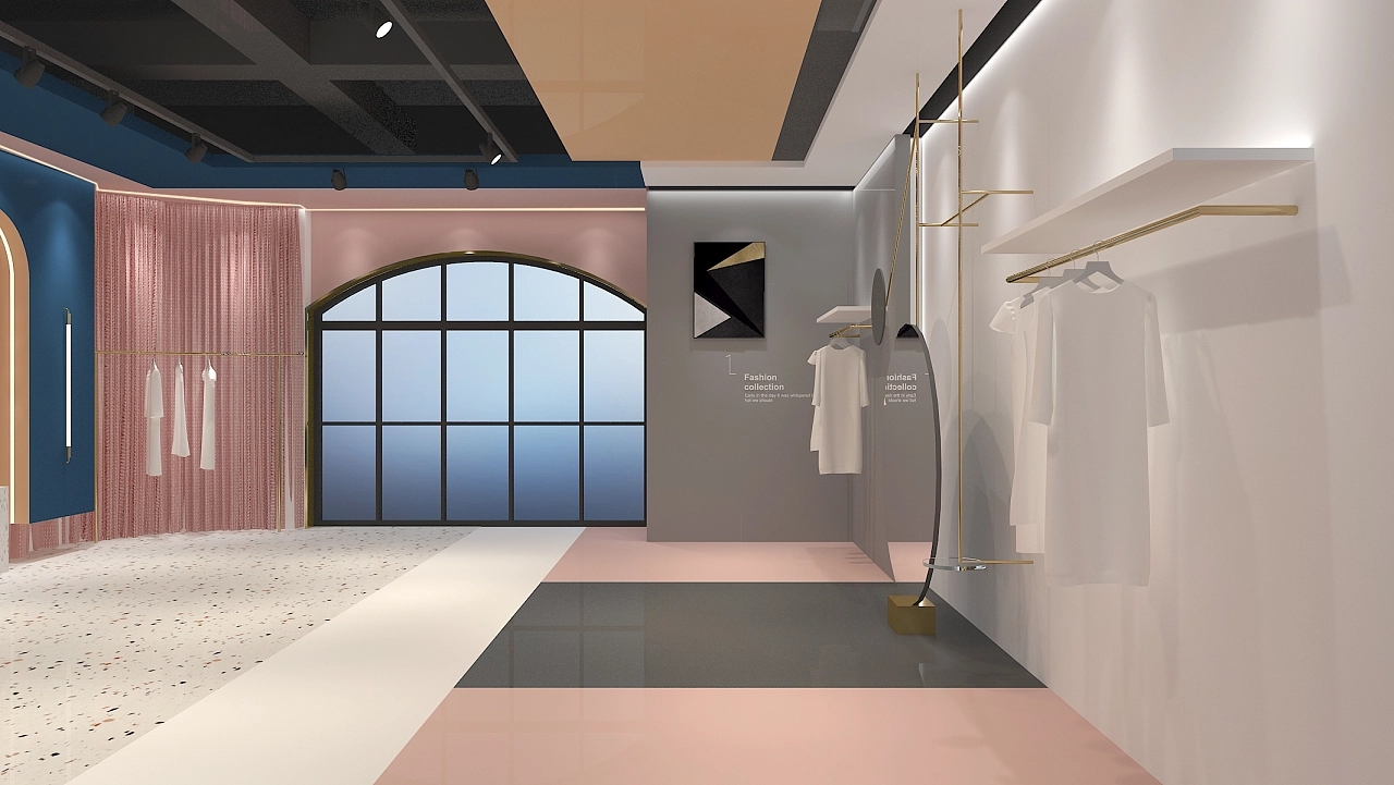 70平米服装电商直播间设计效果图