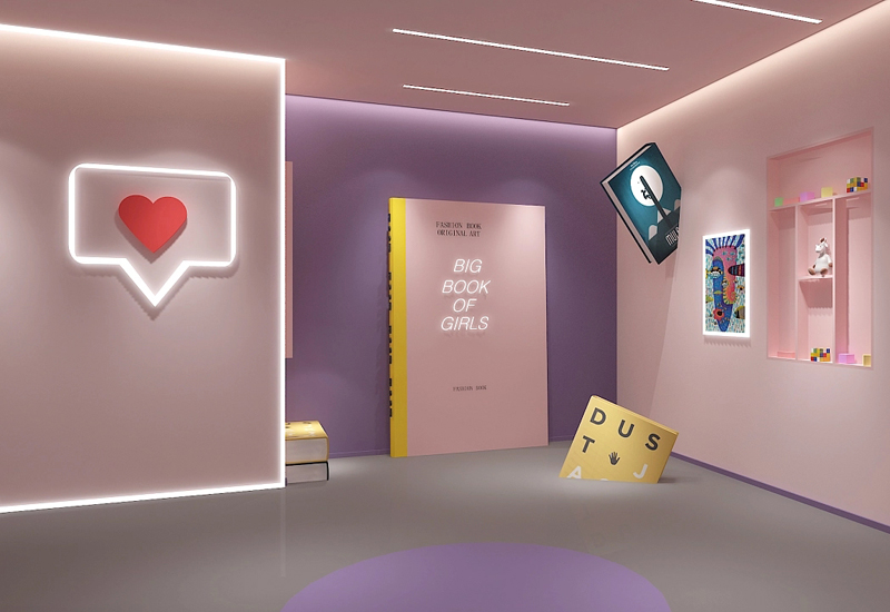 网红直播间设计装修效果图