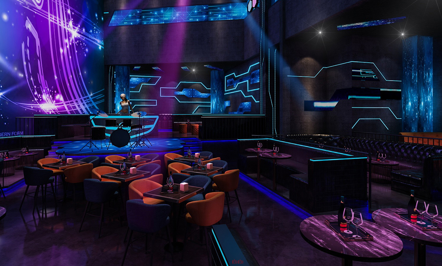 郑州酒吧装修设计效果图