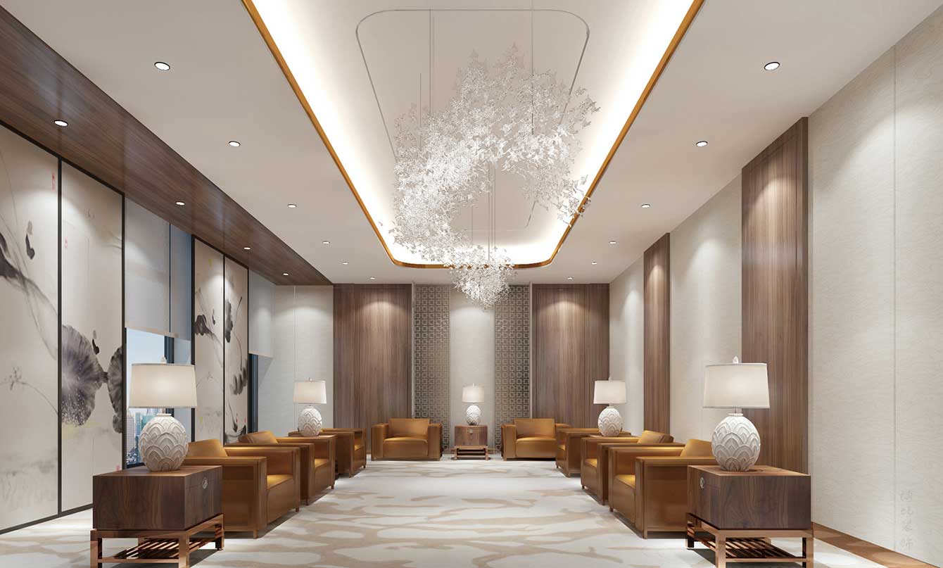 郑州实业集团办公室装修设计效果图