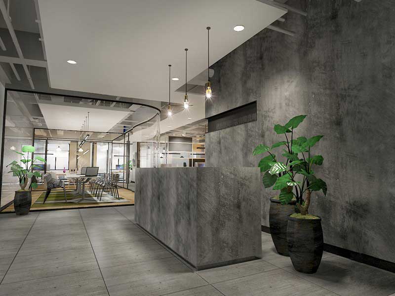 200平米工业风办公室装修设计效果图