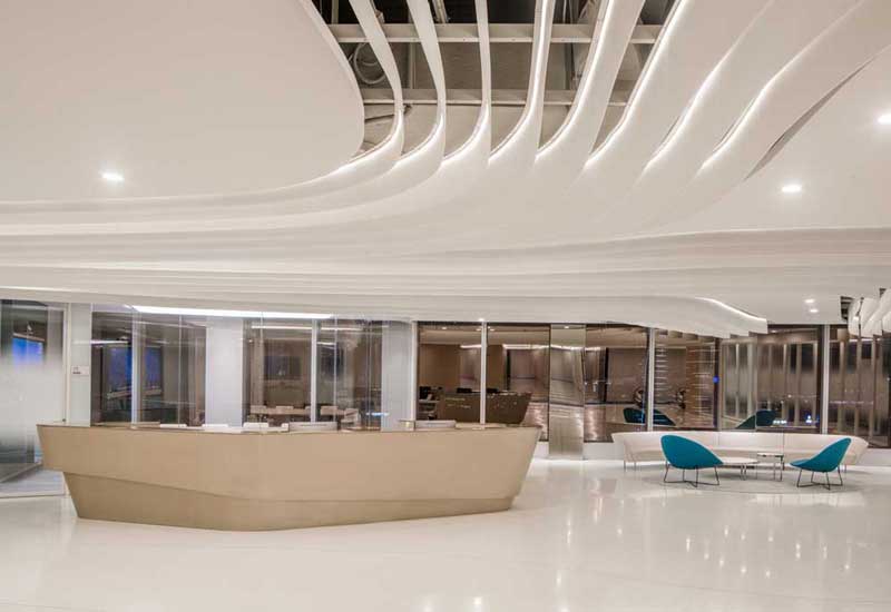 郑州事务所办公空间装修设计，麻绳工作室效果图