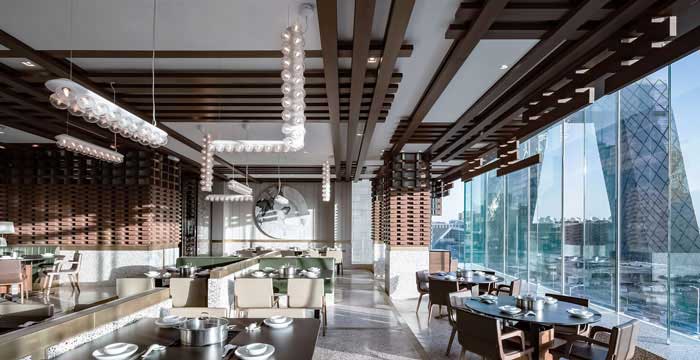 680m2郑州火锅店设计效果图