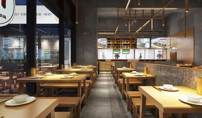 500平米郑州木屋烤肉餐厅装修设计