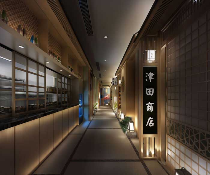 许昌450m2日料餐厅设计装修效果图