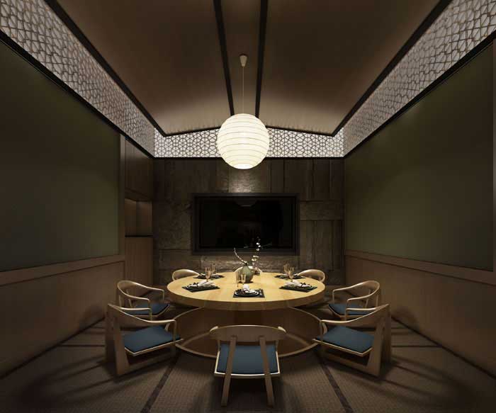 许昌450m2日料餐厅设计装修效果图