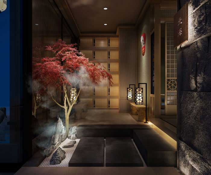 许昌450m2日料餐厅设计装修效果图